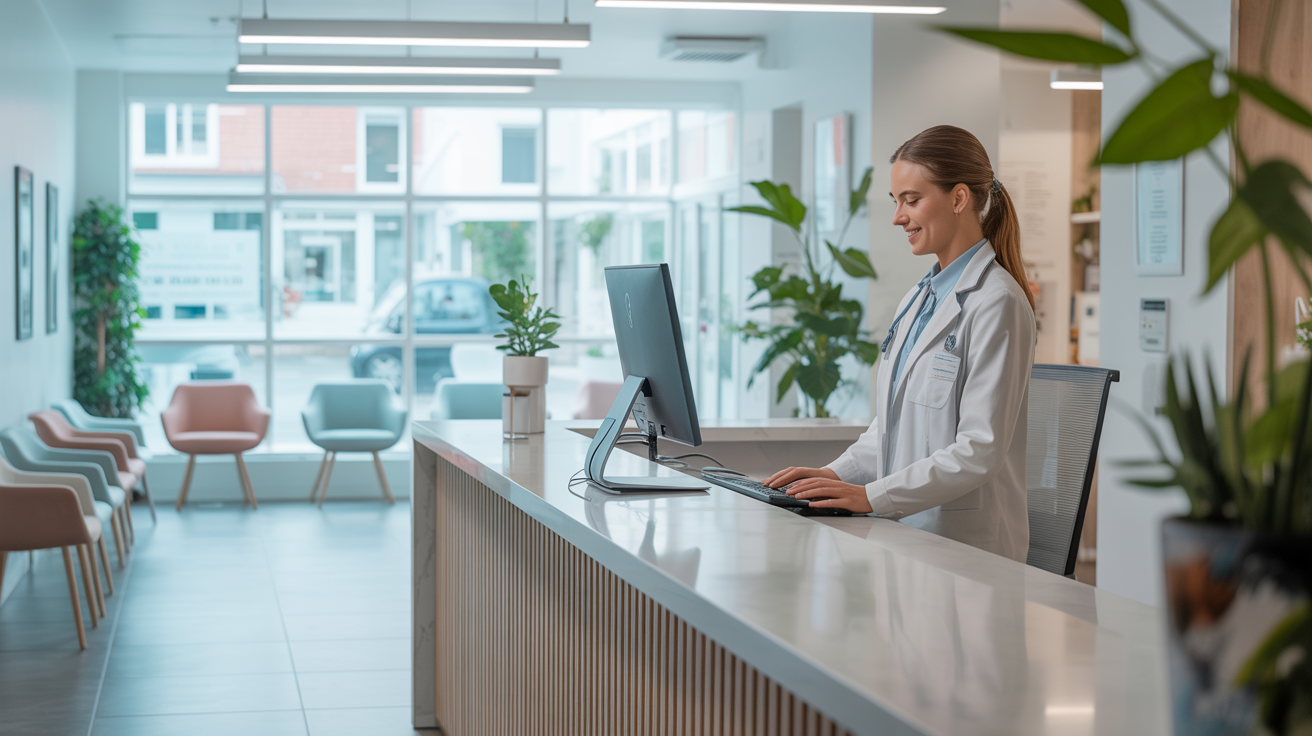 Merclino Medical & Health management software showing scheduling and business tools